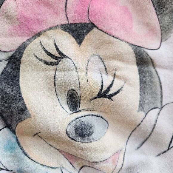 Minnie mouse face girls toddler 3t pink crewneck sweater Disney pullover - Picture 2 of 7